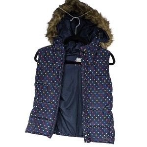 Gap Kids Puffer Vest Multi-colored Polka Dots Size xxL
